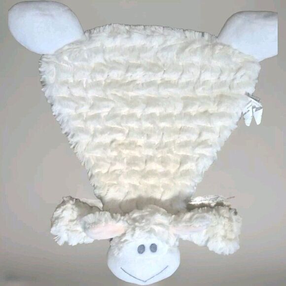 Demdaco Flat Lamb Super Soft Lovey Security Blanket Security Made In USA - Picture 3 of 5